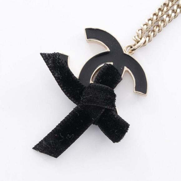CHANEL Gold Logo Necklace - Picture 1 of 7